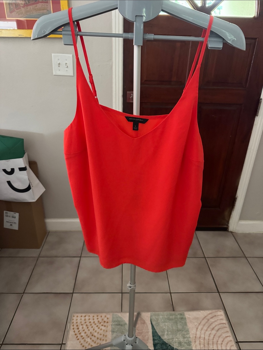Banana Republic Bright Orange Spaghetti Strap Cami